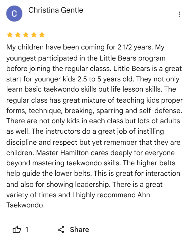 Martial Arts School | Ahn Taekwondo Institute
