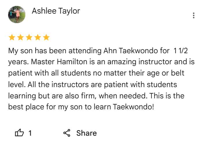 Preschool Martial Arts Classes | Ahn Taekwondo Institute